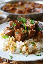 Beef Tips And Rice Recipe Beef Tips And Rice Beef Tips Beef Tips And Gravy