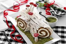 Birch Bark Yule Log Recipe Yule Log Cake Yule Log Cake Decoration Log Cake