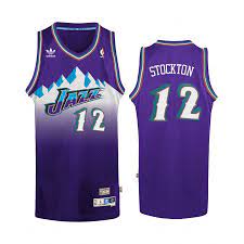These jerseys bring back the memories. John Stockton 12 Purple Jersey Utah Jazz Soul Jersey