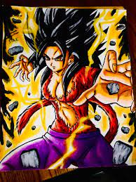 Ssj4 caulifla made by me, no reference : r/dbz