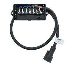 Trailer light wiring 7 pin use different types of terminals and connectors, and so the wire harnessing capability and. Abn 7 Pin Trailer Wiring Harness 4ft Roj Plug Trailer Cord And Junction Box Walmart Com Walmart Com