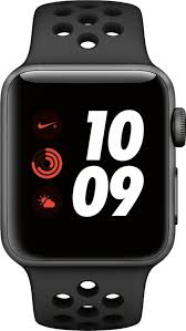 Apple Watch Nike Series 3 Gps Cellular 38mm Space Gray Aluminum Case With Anthracite Black Nike Sport Band Space Gray Aluminum Mtgj2ll A Best Buy Apple Watch Nike Apple Watch Apple