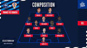 Equipe De France On Twitter La Composition De L Equipe De France Pour Affronter La Croatie 20h45 Sur Tf1 Fracro Fiersdetrebleus