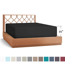 Find all your fitted sheet essentials right here! Empyrean Bedding 18 21 Inch Extra Deep Pocket Fitted Sheet Fits Perfectly High Profile Mattresses With Toppers Ultra Soft Exclusive Tight Fit Smart Corner Straps Queen Charcoal Gray Walmart Com Walmart Com