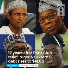 Nigeria's external debt climbed from...