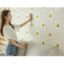 Mua Xốp Dán Tường Hoa Văn Khổ Lớn 70X70Cm, Miếng Dán Tường 3D Giảm Giá -  Yeep