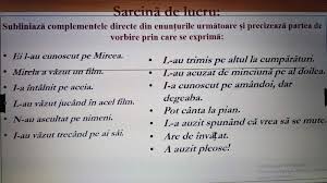 Esti prea preocupat de punetea in cale a excursiei. 1 SubliniazÄƒ Complementele Directe Din EnunÈ›urile UrmÄƒtoare È™i PrecizeazÄƒ Partea De Vorbire Prin Brainly Ro