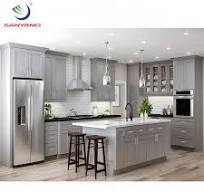 Thailand Cabinetry Factory American Fluted Kitchen Cabinets Wooden White  Painted Shaker Kitchen Cabinets Manufacturer