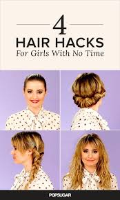 Time Crunch 4 Hairstyles That Will Get You Out The Door Hair Styles Beautiful Long Hair Hair Hacks