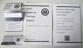 The bill would require states meet a standardized set of rules for ballot access. Voting Accessibility U S Election Assistance Commission