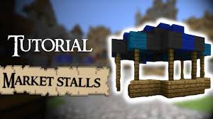 Welcome back to another minecraft village tutorial. Minecraft Tutorial How To Build Medieval Market Stalls Youtube