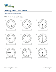 Some of the worksheets for this concept are grade 1 time work, grade 1 time work, telling time analog digital half hour, elpac practice test grade 1, elapsed time number line, what is a time zone, first grade basic skills, trinity. Grade Telling Time Worksheet Tremendous Printable Clock Worksheets Photo Inspirations Free Money For Kids Jaimie Bleck