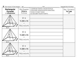 The formula for the volume of a rectangular prism is given as: Volume 14 Volume Of Rectangular Pyramids And Base Area Height S Effect Quiz