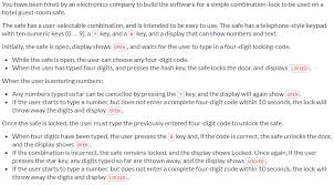 This video will benefit those viewers who have a safe lock and would like to learn how to dial it open because they forgot the combination. You Have Been Hired By An Electronics Company To B Chegg Com