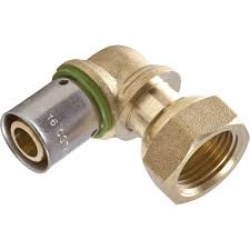 Raccord Coude Avec Ecrou Libre A Sertir Laiton F 15 X 21 Pour Tube En Per Laiton Ecrou Pince A Sertir