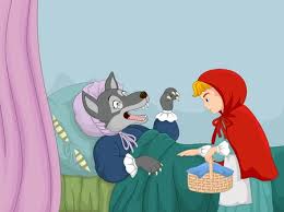 If you put an eye in the lower part of the face, the little red riding hood will look more child like. Cartoon Little Red Riding Hood Stock Photos And Images 123rf
