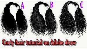 Draw an outline of the head and shoulders. How To Make A Curly Hair For Cartoon On Adobe Draw Youtube