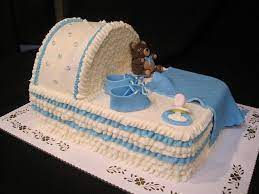 Come down to the shop to meet with one of the owners for a custom cake design consultation. Bassinet Cake Baby Shower Cakes For Boys Torta Baby Shower Baby Shower Sheet Cakes