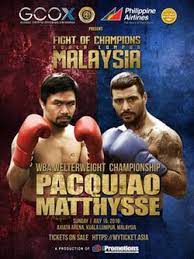 Manny pacquiao is many things, including a filipino politician and entertainer. Manny Pacquiao Vs Lucas Matthysse Wikipedia