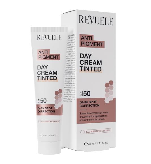 REVUELE ANTI PIGMENT DAY CREME TEINTE SPF 50, 40 ML