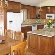 Dark Granite Oak Cabinets White Subway Tile White Appliances Google Search White Kitchen Appliances Trendy Kitchen Backsplash Best Kitchen Cabinets