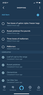 Valuable when i'm abroad. a simple list that works with the alexa app (for shopping & to do lists that i just want to speak, instead of writing it down!) and also allows my husband & me to have. How To Manage Your Shopping Lists With Alexa The Verge