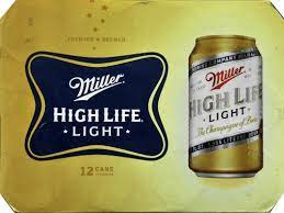 Miller High Life Light Lager Beer 12 Cans 12 Fl Oz Food 4 Less