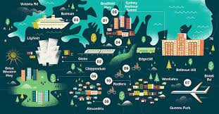 Monocle Sydney Map Sydney Map Illustrated Map Map