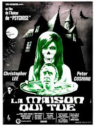 French Poster For The House That Dripped Blood 1971 Horror Movie Posters Horror Movies Late Night Movies
