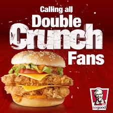 Kfc We Want To Know How Big A Fan Of The Double Crunch You Are Comment Below What You D Do To Get Your Hands On A Double Crunch Burger Whether It S