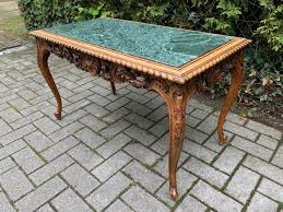 Antique/vtg italian tole metal flower glass top italy toleware coffee table. Louis Xv Style Coffee Table Marble Search Results European Antiques Decorative