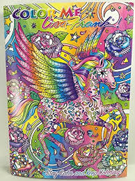 Unicorn coloring pages are the perfect escape from reality. Color Me Lisa Frank Adult Coloring Book Unicorn Bunny Import It All