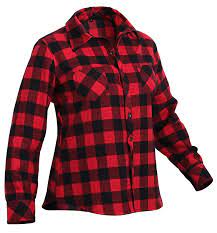 Rothco Womens Plaid Flannel Shirt - Red 2x-large Walmart Canada