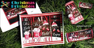 Christmas labels, candy favor labels, holiday labels. Printable Christmas Chip Bags Gifts Happy Holiday Greetings Candy Bar