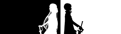 Aside from being the second in command of the knights of the blood oath, the strongest guild in aincrad, she is also the adoptive mother of yui and the love interest of kirito. Wallpaper Anime Sword Art Online Kirigaya Kazuto Yuuki Asuna Silhouette Multiple Display Hand 3840x1080 Px Black And White Monochrome Photography Font 3840x1080 4kwallpaper 797830 Hd Wallpapers Wallhere
