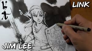 Create manga from image with anima stickers: Jim Lee Drawing Link From Legend Of Zelda Youtube