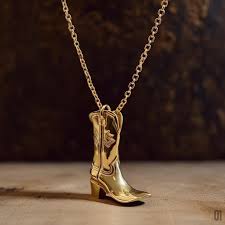 Cowboy Boot Necklace
