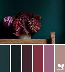 Flora Hues Farbe Farbkarte Zimmer Farbschemata Schlafzimmer Farbschemata