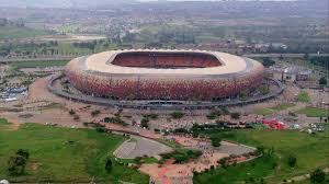 Een halfvol stadion, weinig blank. Fnb Stadium Johannesburg Sudafrika Rm Video 624 525 284 In Hd Framepool Stock Footage