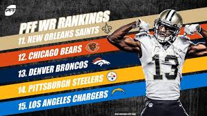 Customized nfl rankings and projections for all fantasy players for each week of the season. Ranking All 32 Wide Receiving Corps In The Nfl Through Week 4 Nfl News Rankings And Statistics Pff