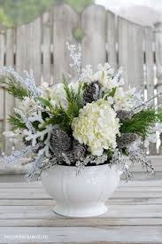 Create A White Christmas Or Frosty Winter Flower Arrangement Christmas Flower Arrangements Christmas Floral Arrangements Winter Flower Arrangements