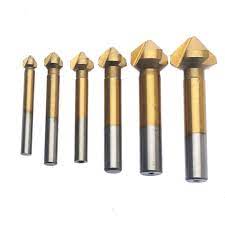 Cslutool 6 Pcs 90 Degree 3 Flute Titanium Hss Chamfer Chamfering Cutter Drill Bits End Mill Countersink Discover Even Mo In 2020 Woodworking Tools Drill Bits Drill