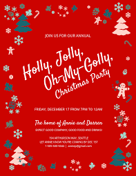 Beautiful invitations anyone can create. Jolly Christmas Party Invitation Template