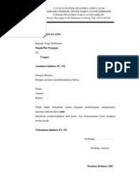 Feb 28, 2021 · contoh surat izin cuti sakit pns. 30 Contoh Surat Izin Pulang Pondok Pesantren Contoh Surat Izin Sakit Pondok
