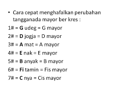 Tangga nada tersusun mulai dari satu nada dasar sampai nada dengan nada oktaf. Tangganada Mayor Ber Kres Ppt Download