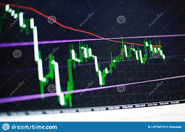 Forex Trading Charts And Computer Screen For Successful Sell