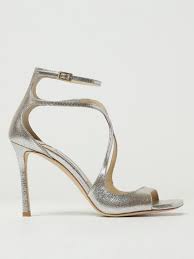 JIMMY CHOO: Shoes woman - Gold | Jimmy Choo heeled sandals AZIA 95 GLE  online at GIGLIO.COM