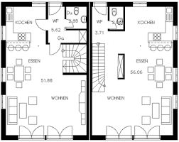 Grundrisse Fur Doppelhaushalften Haus Grundriss Haus Grundriss