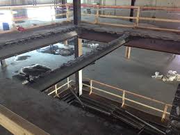 Elevator shaft shear wall columns supported on mat foundation. Concrete Sawing Elevator Shaft Aggregate Technologies Aggregate Technologies Inc