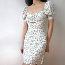 Buy Sinora Short Sleeve Floral Mini Sheath Dress Yesstyle In 2020 Mini Sheath Dress Fashion French Dress